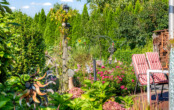 Blick in den Garten - Gartenblicke statt Augenblicke: Einfamilienhaus mit grüner Oase und Wintergarten in Twist-Bült