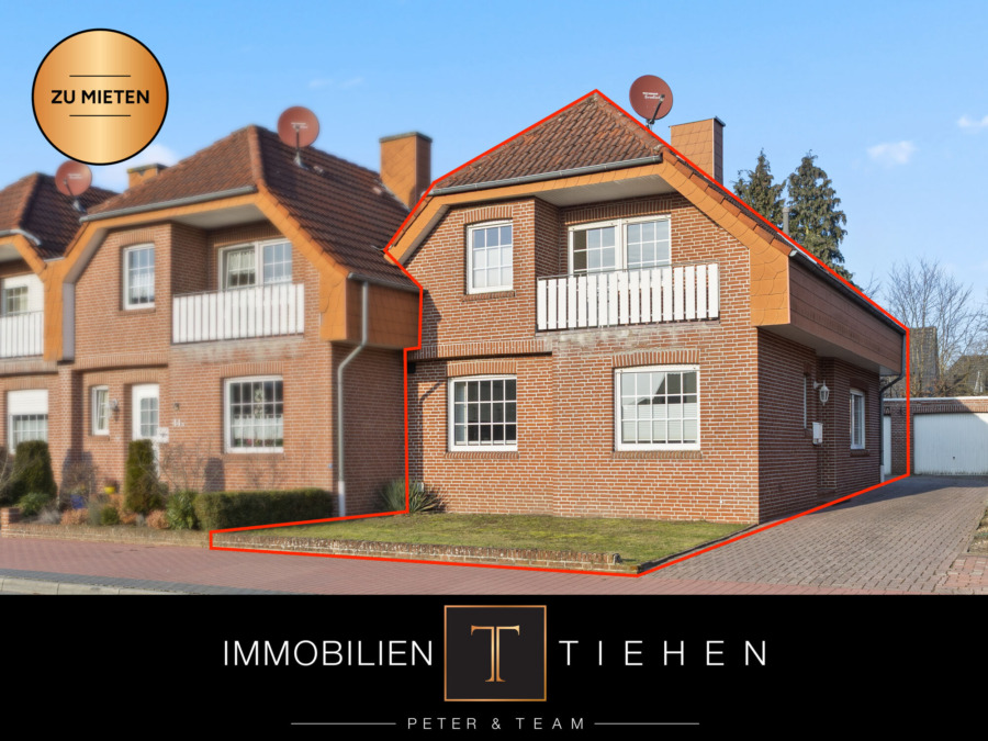 4-Zimmer-Reihenendhaus mit Einbauküche, Terrasse & Garage in Haselünne zu mieten!, 49740 Haselünne, Reihenhaus