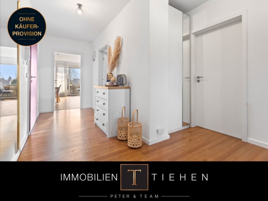 Sonne auf dem Balkon, Zukunft im Blick – 3-Zimmer-Wohnung im Obergeschoss in Meppen-Kuhweide, 49716 Meppen, Etagenwohnung