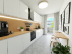 Vermietete Maisonette-Wohnung - Nähe Stadtzentrum und Ems - Provisionsfrei für den Käufer - Visualisierung Küche Obergeschoss