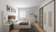 Visualisierung Schlafen 1 - Frisch vom Architekten II: Neubau-OG-Wohnung, 2 Schlafzimmer, Wärmepumpe & PV-Anlage in Esterfeld!