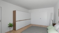 Visualisierung Schlafen 1 - Frisch vom Architekten III: Neubau-OG-Wohnung, 2 Schlafzimmer, Wärmepumpe & PV-Anlage in Esterfeld