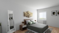 Visualisierung Schlafen 1 - Frisch vom Architekten III: Neubau-OG-Wohnung, 2 Schlafzimmer, Wärmepumpe & PV-Anlage in Esterfeld