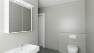Visualisierung Gäste-WC - Frisch vom Architekten III: Neubau-OG-Wohnung, 2 Schlafzimmer, Wärmepumpe & PV-Anlage in Esterfeld