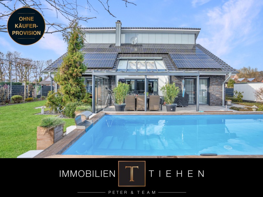 365 Tage Urlaubsmodus – powered by Design & Solar! Wohnen mit Stil, Pool und Erdwärme in Lohne, 49835 Wietmarschen / Lohne, Einfamilienhaus