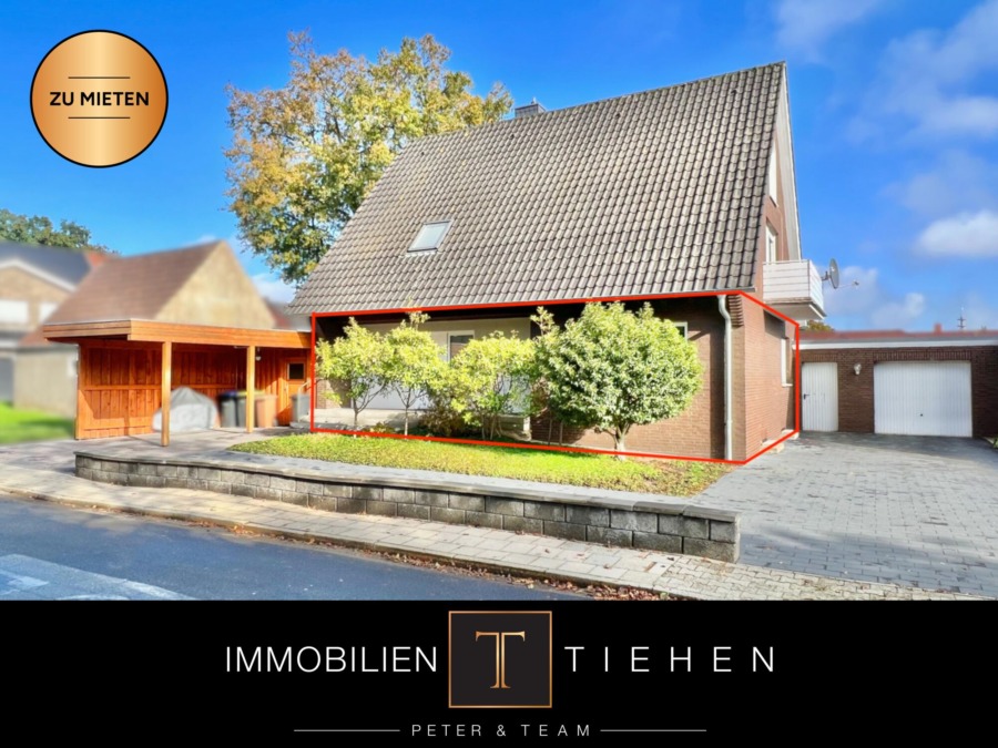 2-Zimmer-Erdgeschosswohnung mit überdachter Terrasse, Einbauküche und Garage in Esterfeld zu mieten!, 49716 Meppen, Erdgeschosswohnung